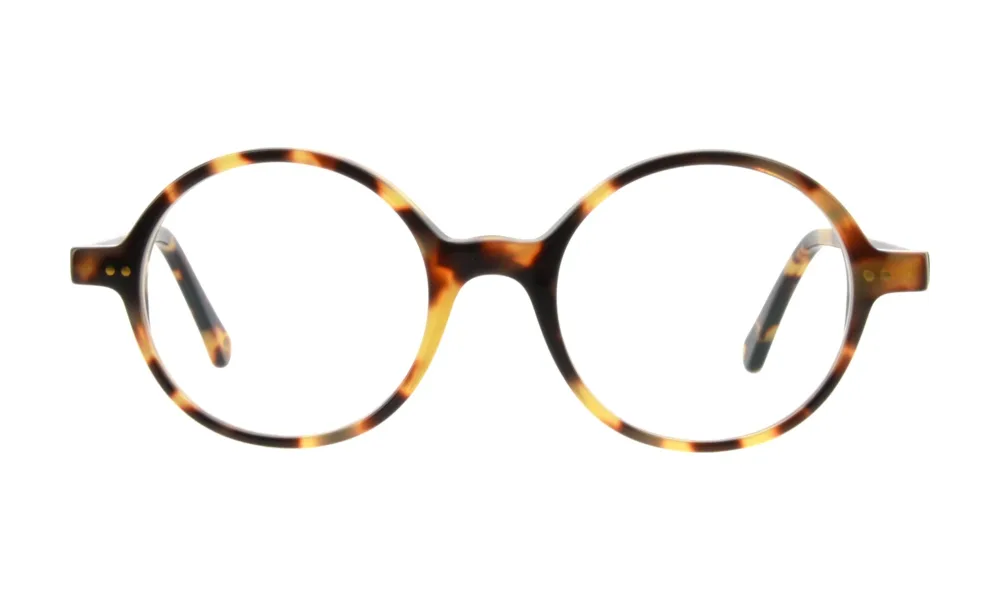 Lunettes Ronde en acétate, Écaille miel, La Belle Lunette Française